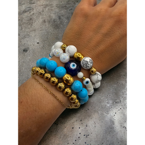 Ocean blue turquoise bracelet