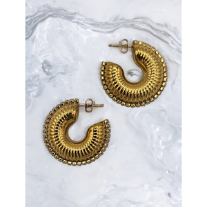 Elma Gold earrings