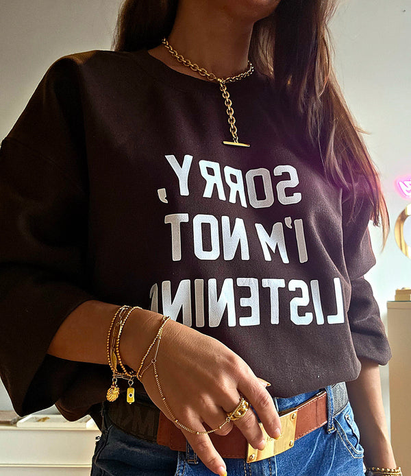 Sorry, I'm not listening