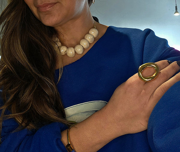 Oia ceramic necklace