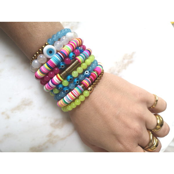 Custom Handmade Beaded Bracelets – Blue Sky1111