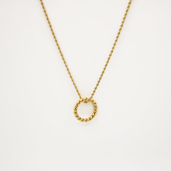 Roped Ring Necklace